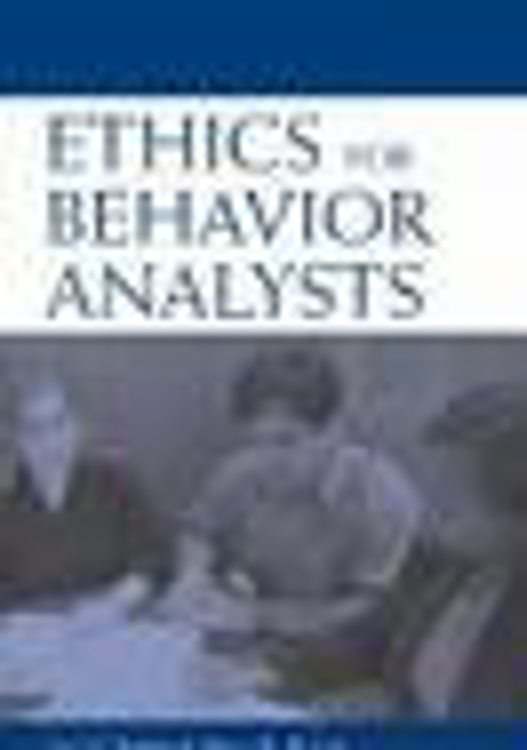 Picture of Ethics for Behavior Analysts 1st Edition