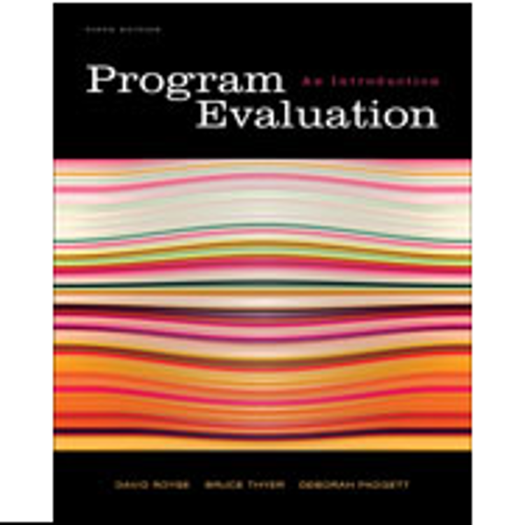 Picture of Program Evaluation: An Introduction