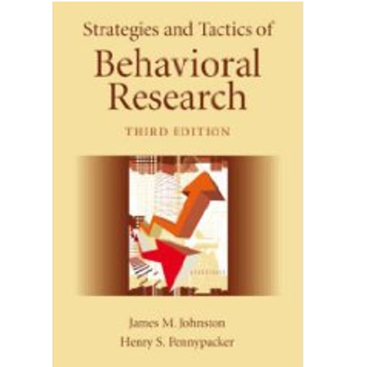 Picture of Strategies and Tactics of Behavioral Research, 3rd Edition